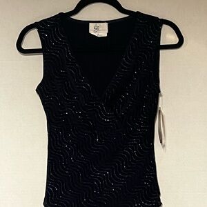 Blue Sleeveless top with